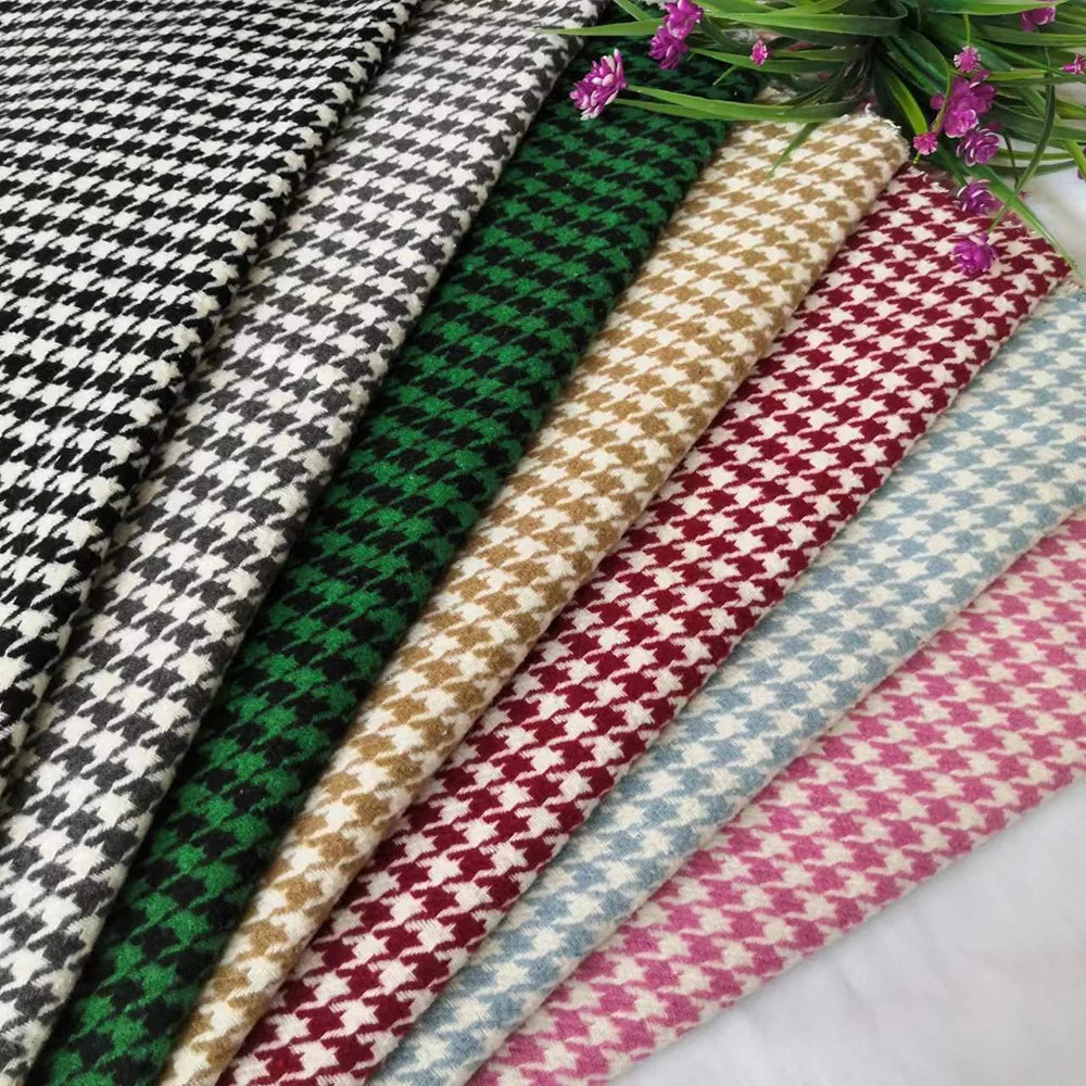 Elegant Houndstooth Women Suits 2 Piece Peak Lapel Formal Casual Prom Party Pants Sets Blazer with Pants