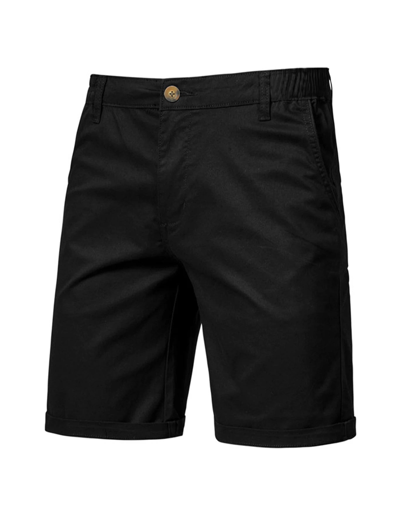 2025 New Mens Casual Suit Shorts Summer Business Casual Knee Pants Classic Khaki American Style Streetwear Golf Shorts Beige