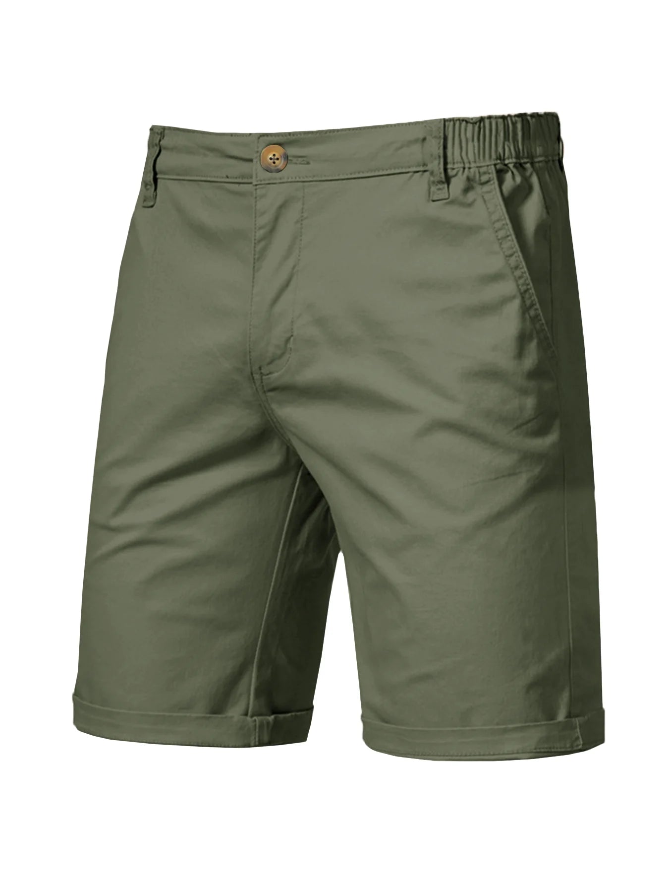 2025 New Mens Casual Suit Shorts Summer Business Casual Knee Pants Classic Khaki American Style Streetwear Golf Shorts Beige