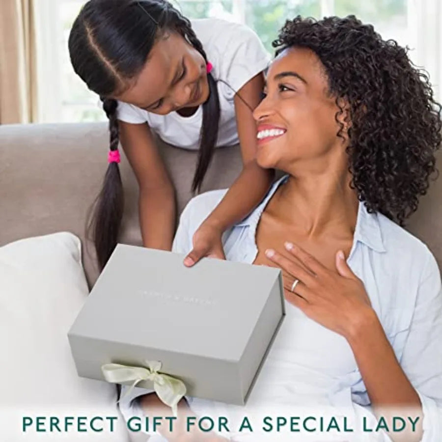 Jasmyn and Greene Luxury Spa Gift Basket for Women - 10 Relaxing Spa Birthday Gifts for Women with Lavender. Bridal Shower Gift