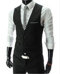 M-7XL 2026 New Dress Vests For Men Slim Fit Mens Suit Vest Male Waistcoat Gilet Homme Casual Sleeveless Formal Business Jacket