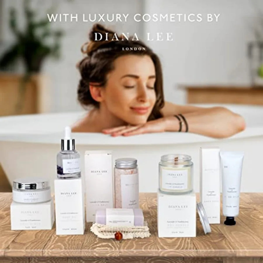 Jasmyn and Greene Luxury Spa Gift Basket for Women - 10 Relaxing Spa Birthday Gifts for Women with Lavender. Bridal Shower Gift
