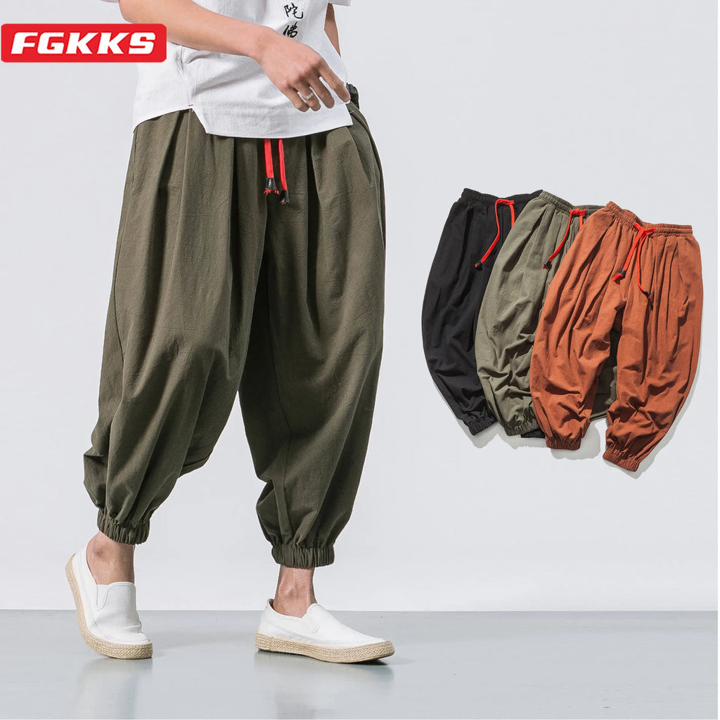 FGKKS Spring Men Loose Harem  Sweatpants High Quality  Trousers Male